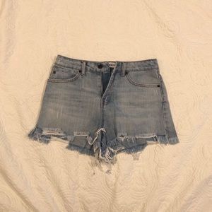 Kittenish Cut Off Jean Shorts